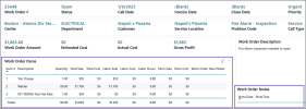 work order details page